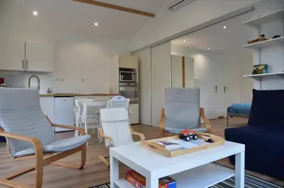 Cuisine ou kitchenette dans l'établissement Chez Denis et Isabelle