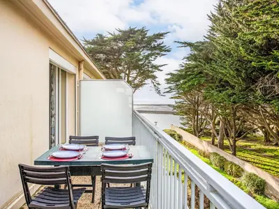 Balcon ou terrasse dans l'établissement Apartment Les Tilleuls-1 by Interhome
