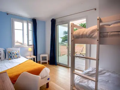 Un ou plusieurs lits dans un hébergement de l'établissement Holiday Home Ker Mylio by Interhome