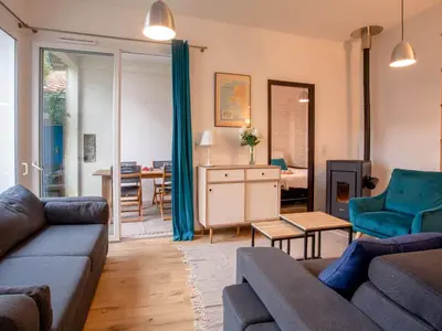 Coin salon dans l'établissement Holiday Home Ker Mylio by Interhome