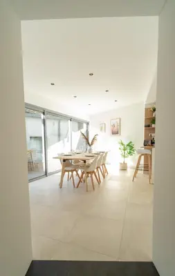 Coin salon dans l'établissement La Coquette - Charmante Maison de Sucé-sur-Erdre