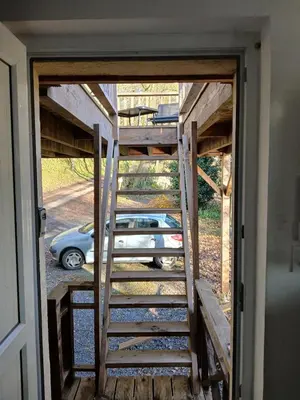 Plan de l'établissement Gite Les Terrasses Perchées sur la rivière 2 chambres