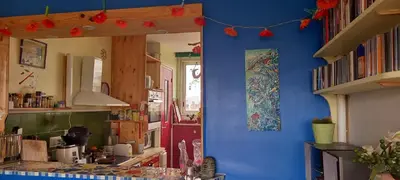 Cuisine ou kitchenette dans l'établissement Chez Janie