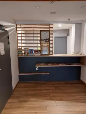 Cuisine ou kitchenette dans l'établissement La Porte Angevine