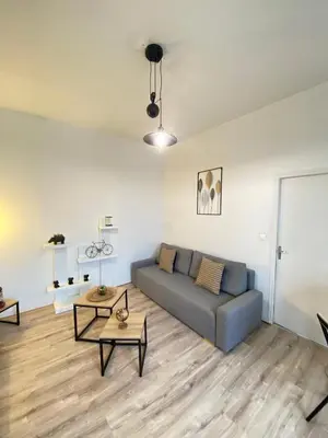 Coin salon dans l'établissement Charmant T2 - Centre - 4 personnes