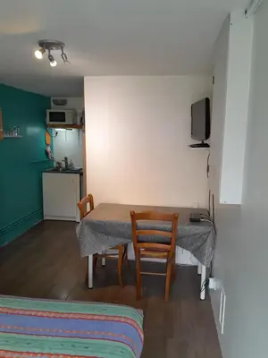 Cuisine ou kitchenette dans l'établissement Studio avec terrasse