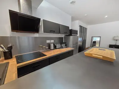 Cuisine ou kitchenette dans l'établissement T2 Spacieux & Lumineux Hyper Centre