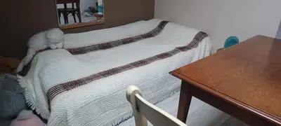 Un ou plusieurs lits dans un hébergement de l'établissement Chambre reposante