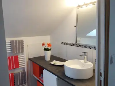 Salle de bains dans l'établissement La Vigie