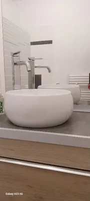 Salle de bains dans l'établissement joli appartement bord de mer