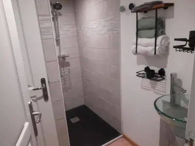 Salle de bains dans l'établissement La petite maison studiot