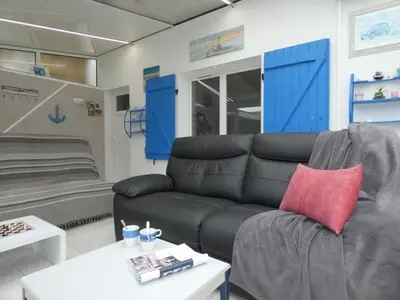Coin salon dans l'établissement Maison à Fromentine, 60m², 5 personnes - FR-1-540-313