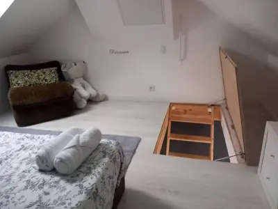 Un ou plusieurs lits dans un hébergement de l'établissement Grande maison familiale 8p, 14 max, pas de fête