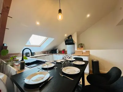 Coin salon dans l'établissement Casa Diderot - T3