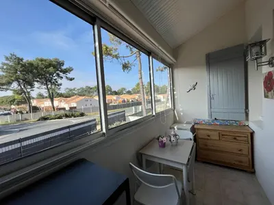 Balcon ou terrasse dans l'établissement Les Fermettes