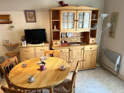 Cuisine ou kitchenette dans l'établissement Les Fermettes