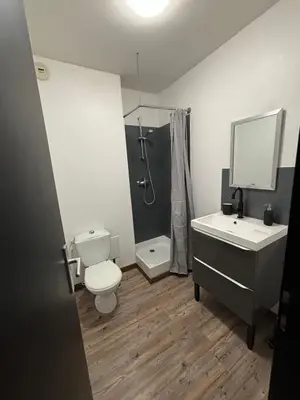 Salle de bains dans l'établissement Studio blain