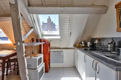 Cuisine ou kitchenette dans l'établissement T1 bis charmant Place Graslin