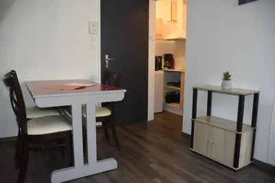 Cuisine ou kitchenette dans l'établissement Appart-alma
