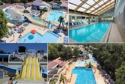 Piscine de l'établissement Bungalow accueillant à Saint-Jean-de-Monts avec piscine ou située à proximité