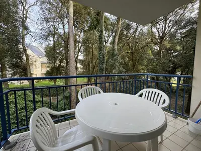 Balcon ou terrasse dans l'établissement Azur Marin - Wifi, Parking, Piscine, Mer à 2min