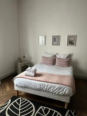 Un ou plusieurs lits dans un hébergement de l'établissement Appartment Doutre Terrasse- 2ch - 6 personnes