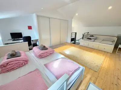 Un ou plusieurs lits dans un hébergement de l'établissement Maison 