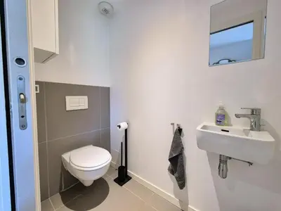 Salle de bains dans l'établissement Maison 