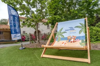 Jardin de l'établissement Camping Château La Forêt