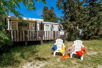 Jardin de l'établissement Camping Château La Forêt