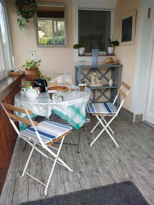 Terrasse ou espace extérieur de l'établissement Villa Les Palmiers