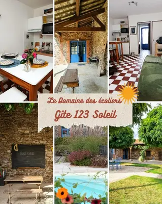 Plan de l'établissement Domaine des Ecoliers - Gîte 123 soleil - Parking privé