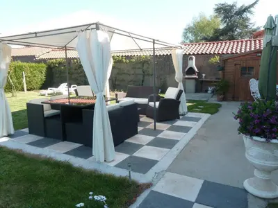 Jardin de l'établissement Gite Au Cheval D'or