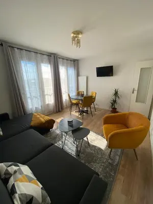 Coin salon dans l'établissement Résidence, Beaujoire, Parking privé