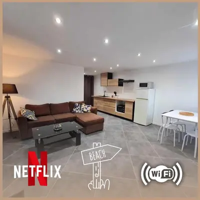 Cuisine ou kitchenette dans l'établissement Les Voiles Blanches, T3 neuf de 53 m2