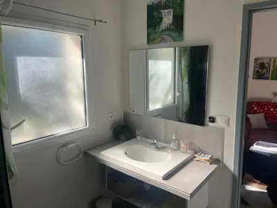 Salle de bains dans l'établissement Lasko