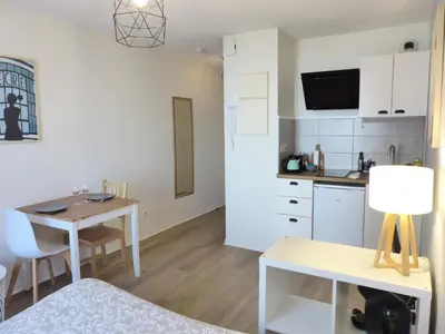Cuisine ou kitchenette dans l'établissement Bonnefoy - Studio centre ville