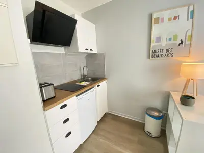 Cuisine ou kitchenette dans l'établissement Bonnefoy - Studio centre ville