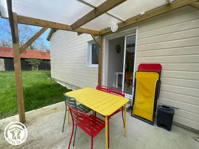 Terrasse ou espace extérieur de l'établissement Charmant gîte Coquelicot près des plages vendéennes - FR-1-426-573