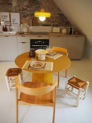 Cuisine ou kitchenette dans l'établissement Studio Wabi Sabi Graslin