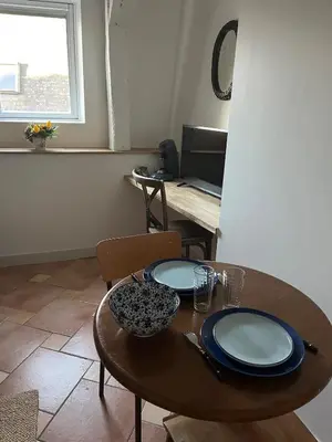 Coin salon dans l'établissement Studio Centre Angers 2 personnes