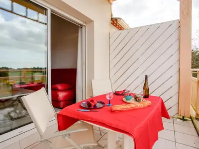 Balcon ou terrasse dans l'établissement Apartment L'Orée du Golf-2 by Interhome