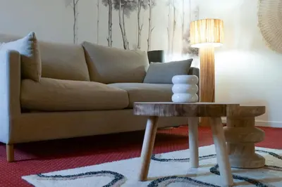Coin salon dans l'établissement Studio cozy sur 2 niveaux - 2 à 4 personnes
