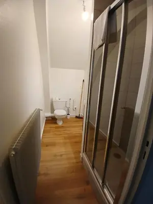 Salle de bains dans l'établissement Appartement Doutre - 3e étage