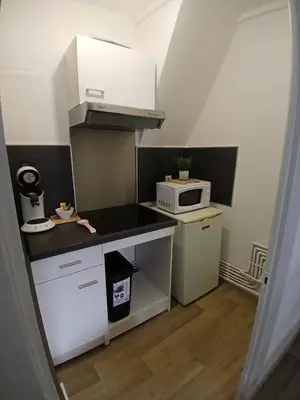 Cuisine ou kitchenette dans l'établissement Appartement Doutre - 3e étage