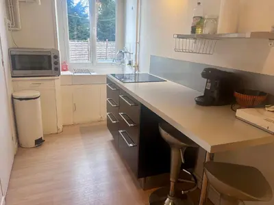 Cuisine ou kitchenette dans l'établissement Spacieux Appartement Privé T2 rénové