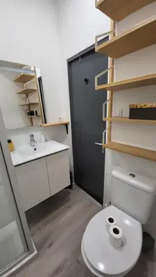 Salle de bains dans l'établissement Le CoCon Nantais 2pers Wi-Fi TV