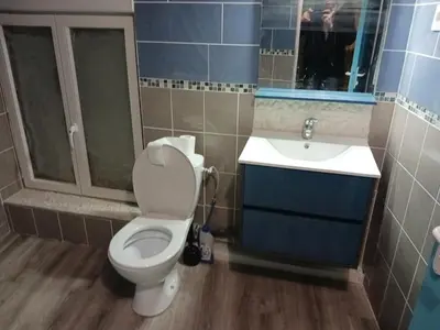 Salle de bains dans l'établissement Maison de bourg entre Nantes et Cholet