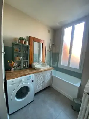 Salle de bains dans l'établissement Rosa d'Egada