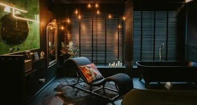 Coin salon dans l'établissement Concept Room l'Aparté